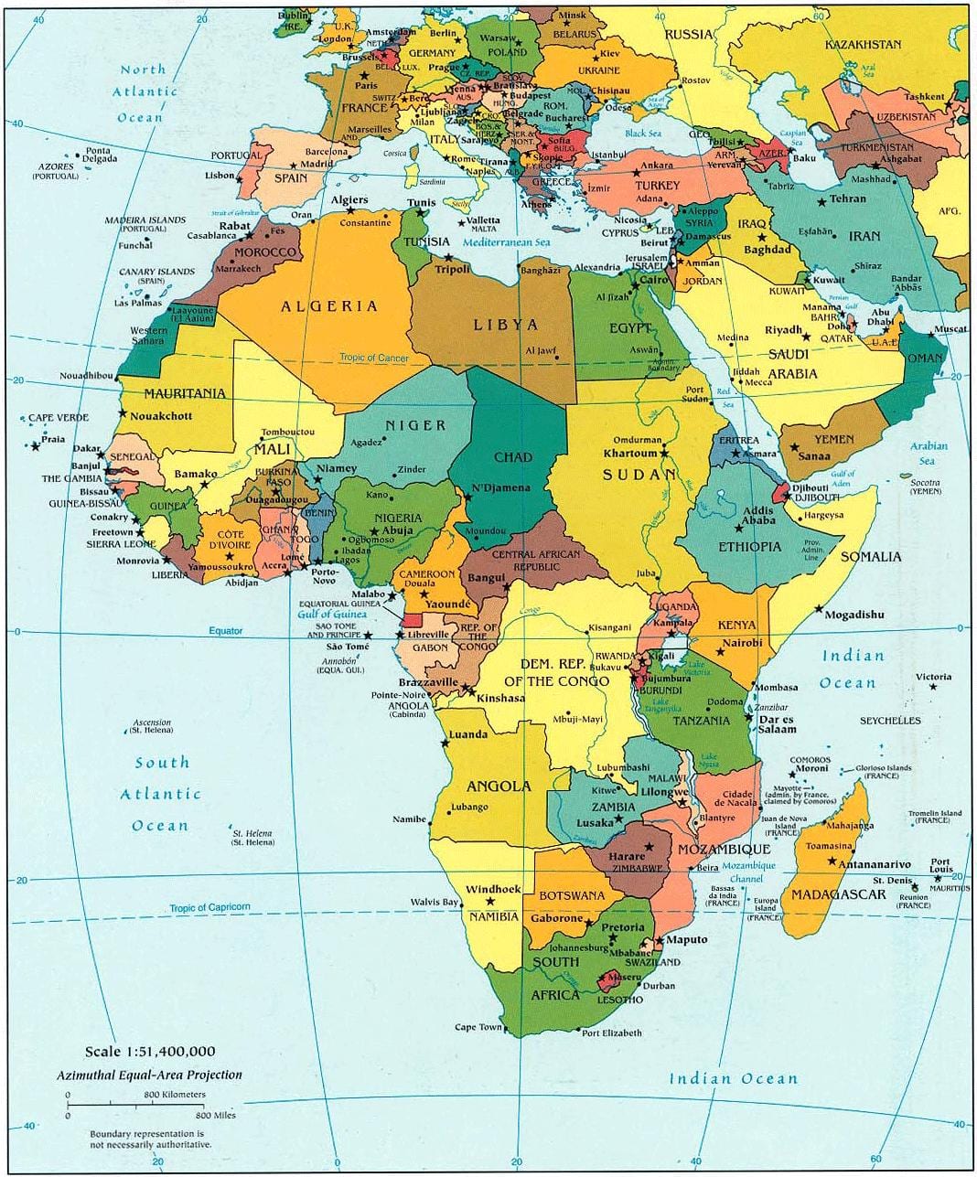 Kaart van die katar-afrika
