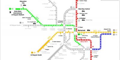 Katar metro kaart